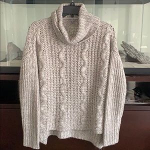 Grey knitted sweater